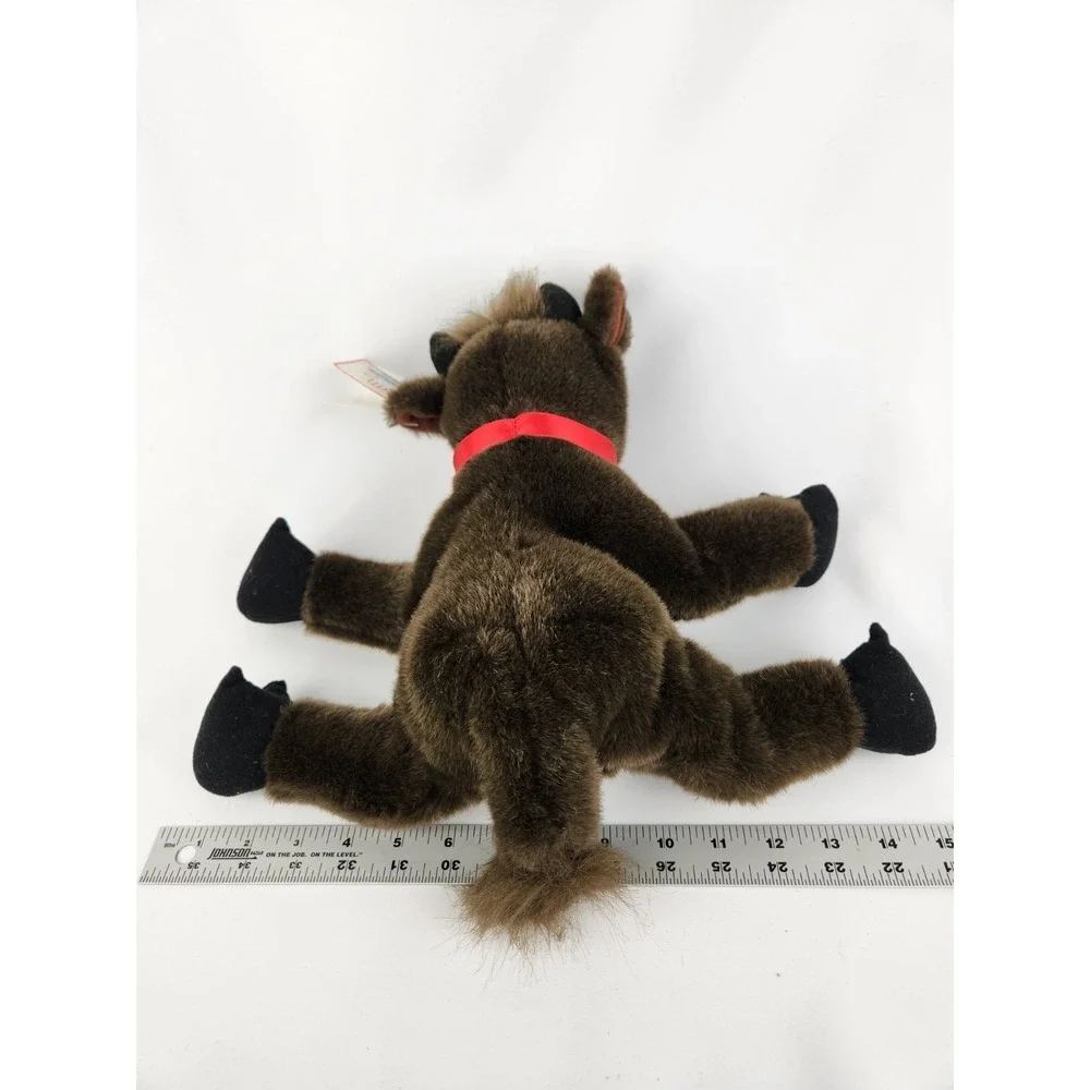 Ferdinand Bull Brown Cow Plush Hand Puppet Applause Tag‎ Stuffed Animal Vintage